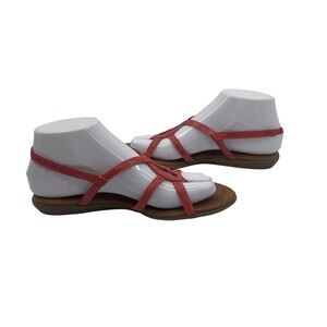 Aerosoles Pink Strappy Slingback Thong Sandals Size 6 1/2 Women’s